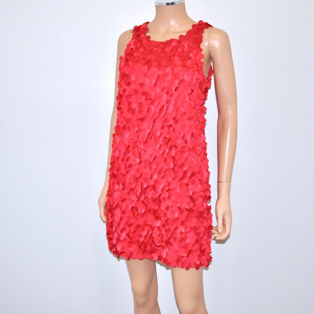 BCBGMaxAzria GORGEOUS! Red 3D Heart Applique Dress!!! - Sz 2 - Picture 8 of 15